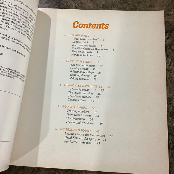 Mennonites Canadian History Book - Picture 6 of 12